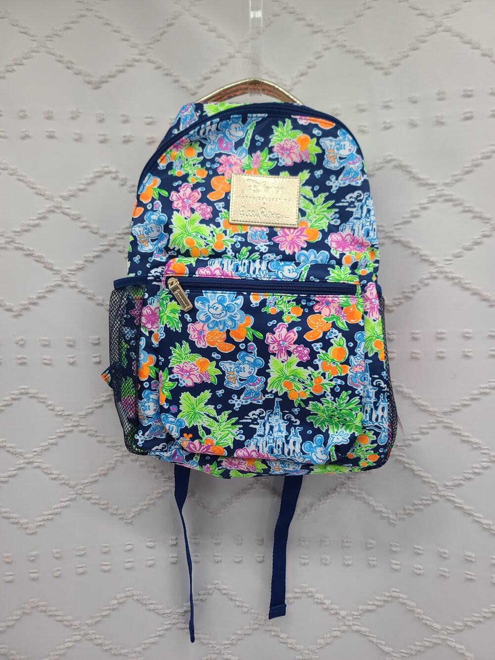 Disney Parks X Lilly Pulitzer Bahia Disney Dreaming back pack resort wear Blue